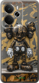 Силиконовый чехол Bronze kaws для Realme 14 5G / 14T 5G - 6097u-4024 изображение 