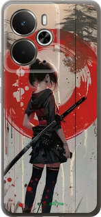 Силиконовый чехол Сумерки воина: Танец с катаной для Realme 14 5G / 14T 5G - 6123u-4024 изображение 