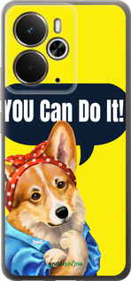 Силиконовый чехол чехол с корги You Can Do It для Realme 14 5G / 14T 5G - 6184u-4024 изображение 