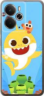 Силиконовый чехол Бейби Шарк для Realme 14 5G / 14T 5G - 6303u-4024 изображение 