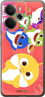 Силіконовий чехол Бейби Шаркс для Realme 14 5G / 14T 5G - 6305u-4024 изображение 