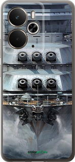 Силиконовый чехол Линкор, world of tanks, wargaming, военный корабль для Realme 14 5G / 14T 5G - 6453u-4024 изображение 