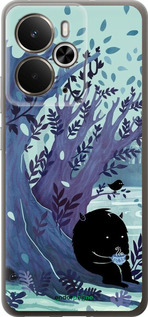 Силиконовый чехол Арт принт Тихое место чая для Realme 14 5G / 14T 5G - 6544u-4024 изображение 