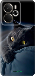 Силиконовый чехол 'Дымчатый кот' для Realme 14 5G / 14T 5G изображение 2