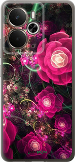 Силиконовый чехол Абстрактные цветы 3 для Realme 14 5G / 14T 5G - 850u-4024 изображение 