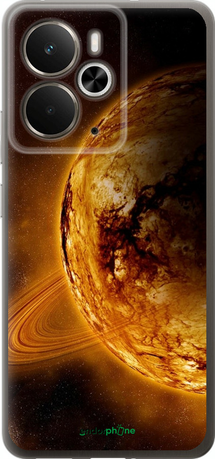 Силіконовий чехол Жовтий Сатурн для Realme 14 5G / 14T 5G - 170u-4024 изображение 