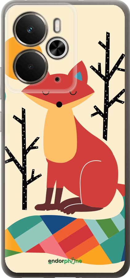 Силиконовый чехол Rainbow fox для Realme 14 5G / 14T 5G - 4010u-4024 изображение 