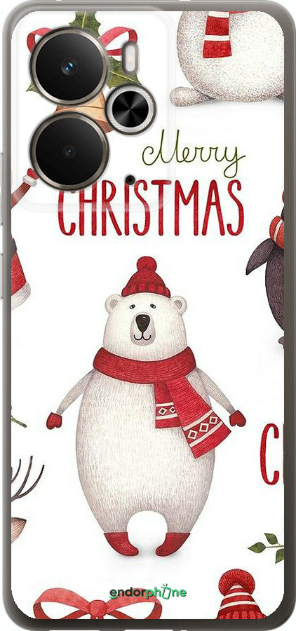 Силіконовий чехол Merry Christmas для Realme 14 5G / 14T 5G - 4106u-4024 изображение 