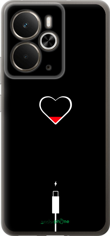 Силиконовый чехол Подзарядка сердца для Realme 14 5G / 14T 5G - 4274u-4024 изображение 