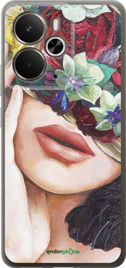 Силиконовый чехол Head Flower для Realme 14 5G / 14T 5G - 4460u-4024 изображение 