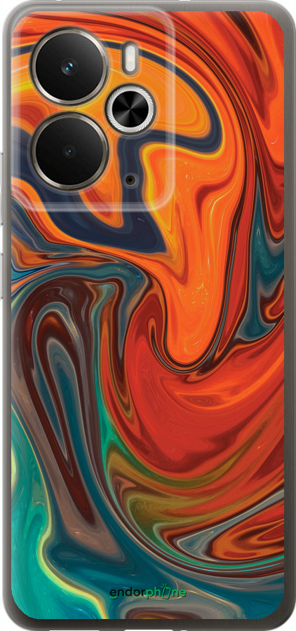 Силиконовый чехол Абстрактный фон для Realme 14 5G / 14T 5G - 4547u-4024 изображение 