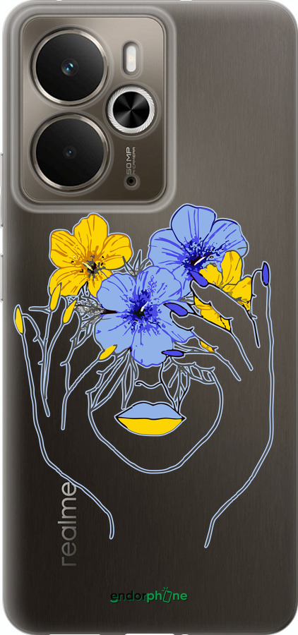 Силиконовый чехол Девушка v4 для Realme 14 5G / 14T 5G - 5276u-4024 изображение 