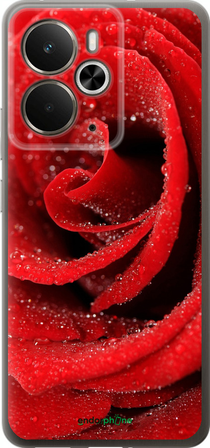 Силиконовый чехол Красная роза для Realme 14 5G / 14T 5G - 529u-4024 изображение 