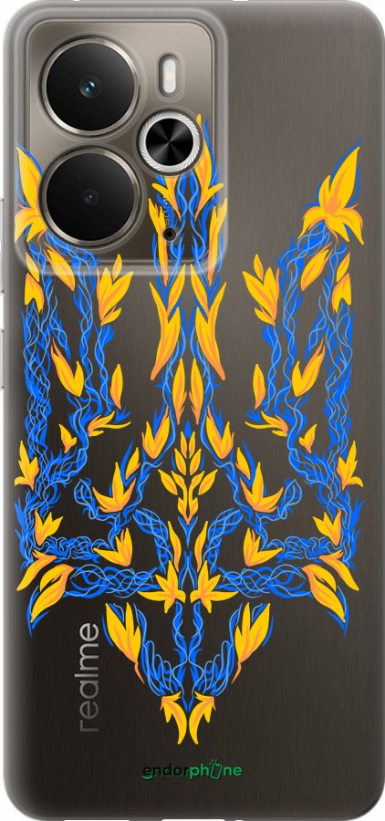 Силиконовый чехол Герб Украины v3 для Realme 14 5G / 14T 5G - 5313u-4024 изображение 