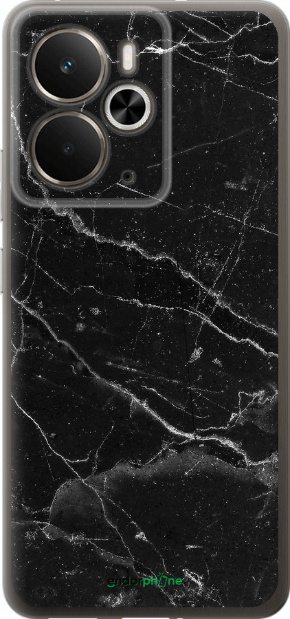 Силиконовый чехол Черный мрамор v2 для Realme 14 5G / 14T 5G - 5568u-4024 изображение 