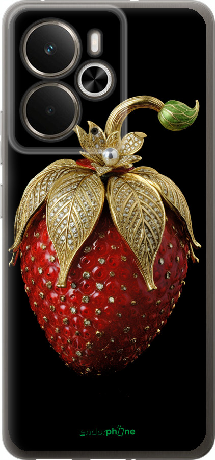 Силиконовый чехол Клубника v3 для Realme 14 5G / 14T 5G - 5638u-4024 изображение 