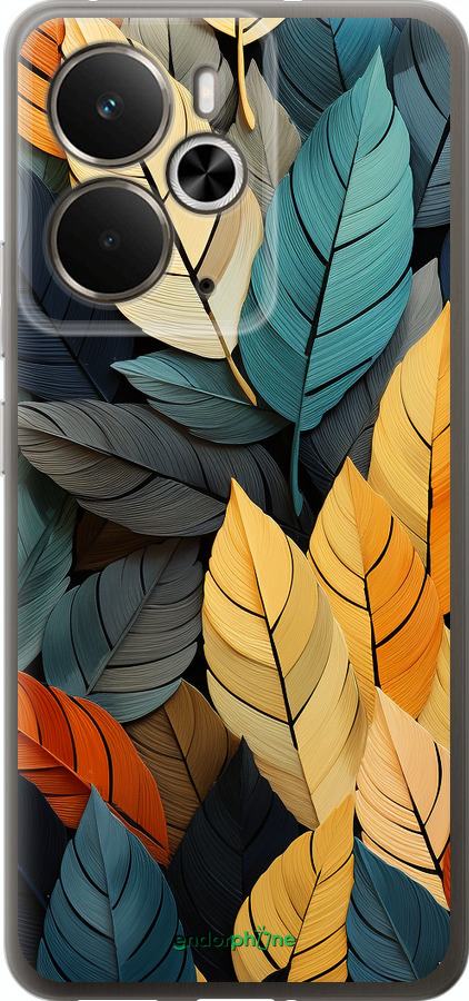 Силиконовый чехол Кольорове листя для Realme 14 5G / 14T 5G - 5644u-4024 изображение 
