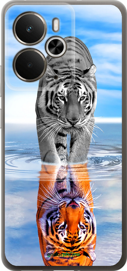 Силиконовый чехол Тигр для Realme 14 5G / 14T 5G - 6016u-4024 изображение 