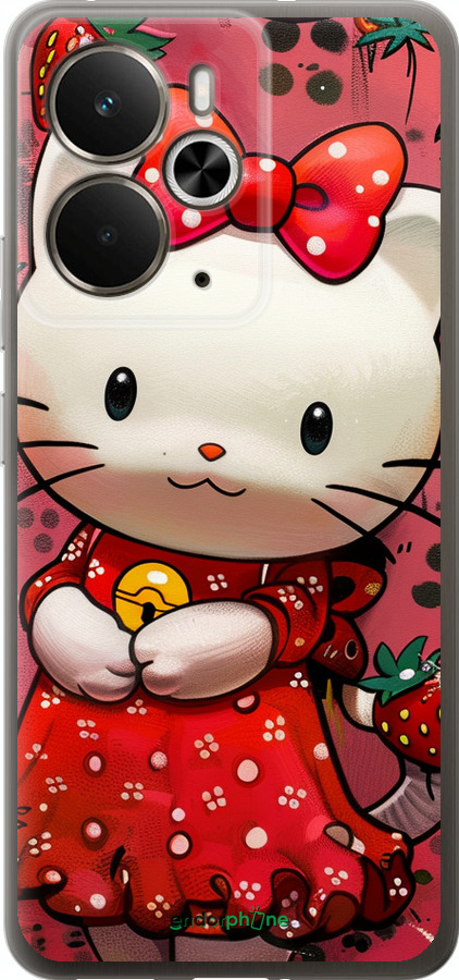 Силиконовый чехол hello kitty1 для Realme 14 5G / 14T 5G - 6036u-4024 изображение 