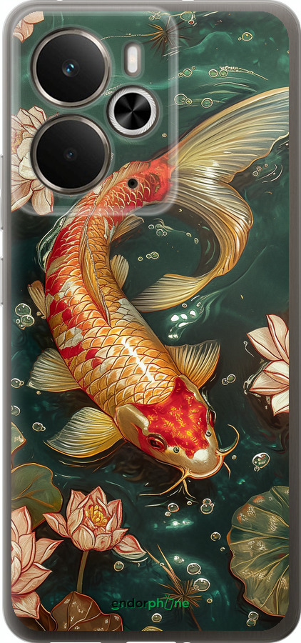 Силиконовый чехол Мелодия Лотоса для Realme 14 5G / 14T 5G - 6106u-4024 изображение 