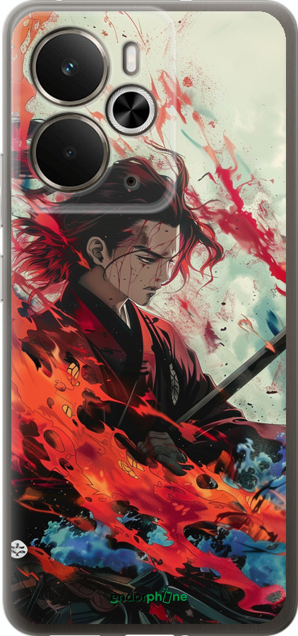 Силиконовый чехол Битва стихий для Realme 14 5G / 14T 5G - 6110u-4024 изображение 