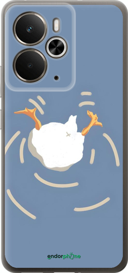 Силиконовый чехол Гусь ныряет для Realme 14 5G / 14T 5G - 6275u-4024 изображение 