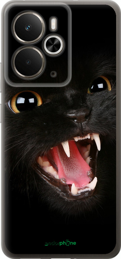 Силиконовый чехол Чёрная кошка для Realme 14 5G / 14T 5G - 932u-4024 изображение 