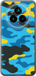 Силіконовий чехол Жовто-блакитний камуфляж для Realme 14 PRO + - 1084u-3968 изображение 