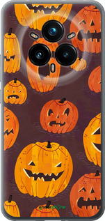 Силиконовый чехол Тыквы на Хеллоуин для Realme 14 PRO + - 233u-3968 изображение 