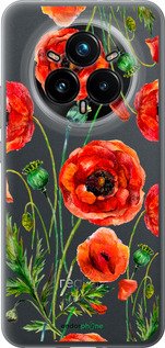 Силиконовый чехол Нарисованные маки для Realme 14 PRO + - 4278u-3968 изображение 