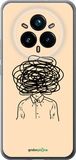 Силиконовый чехол Мысли для Realme 14 PRO + - 4568u-3968 изображение 