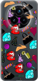 Силіконовий чехол stickers для Realme 14 PRO + - 4757u-3968 изображение 