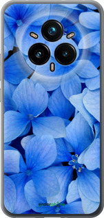 Силиконовый чехол Синие цветы для Realme 14 PRO + - 526u-3968 изображение 