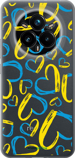 Силиконовый чехол Сердца UA для Realme 14 PRO + - 5292u-3968 изображение 