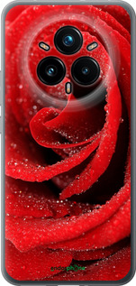 Силиконовый чехол Красная роза для Realme 14 PRO + - 529u-3968 изображение 