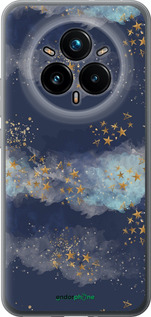 Силиконовый чехол Ночь золотые звезды для Realme 14 PRO + - 5421u-3968 изображение 