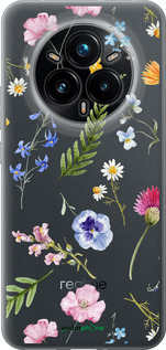 Силиконовый чехол Цветочный фон v2 для Realme 14 PRO + - 5472u-3968 изображение 
