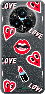 Силиконовый чехол Стикеры v3 для Realme 14 PRO + - 5502u-3968 изображение 