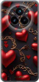 Силіконовий чехол Сердечки для Realme 14 PRO + - 5831u-3968 изображение 