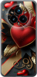 Силиконовый чехол Сердечки v2 для Realme 14 PRO + - 5832u-3968 изображение 