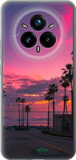 Силиконовый чехол Пальмы для Realme 14 PRO + - 5873u-3968 изображение 