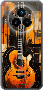 Силіконовий чехол Чохол для телефону Помаранчева гітара для Realme 14 PRO + - 5934u-3968 изображение 