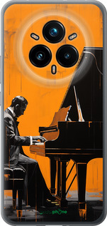 Силіконовий чехол Чохол для телефона Чоловік за Роялем для Realme 14 PRO + - 5938u-3968 изображение 