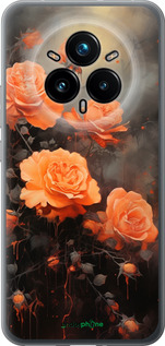 Силиконовый чехол Оранжевые розы для Realme 14 PRO + - 5944u-3968 изображение 