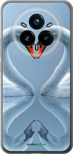 Силиконовый чехол Лебеди для Realme 14 PRO + - 6007u-3968 изображение 