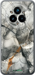 Силиконовый чехол Серый мрамор для Realme 14 PRO + - 6041u-3968 изображение 