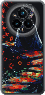 Силиконовый чехол Мечтательная девушка для Realme 14 PRO + - 6042u-3968 изображение 