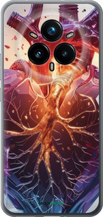 Силиконовый чехол Crystal Heart для Realme 14 PRO + - 6070u-3968 изображение 