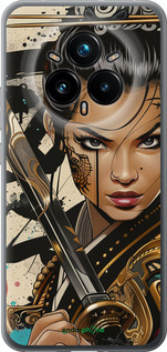 Силиконовый чехол Воительница ветров для Realme 14 PRO + - 6077u-3968 изображение 