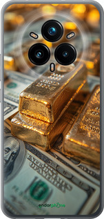 Силиконовый чехол Слитки и доллары для Realme 14 PRO + - 6105u-3968 изображение 